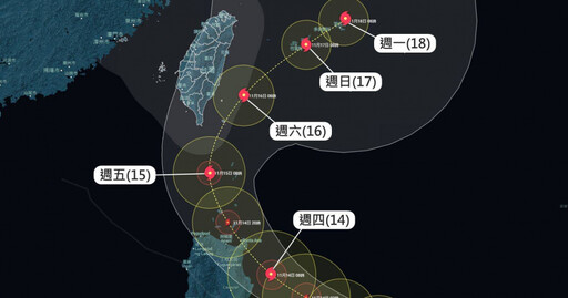 天兔颱風週五北轉！氣象署估明發陸警 「3地風雨最大」西部防強陣風