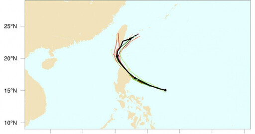 最新AI預測出爐！天兔「更靠近台灣」風雨最強時段曝 若發陸警將創1紀錄