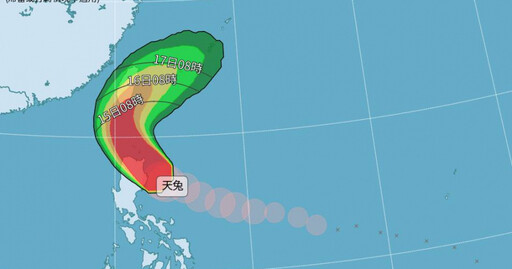 中颱天兔逼近！專家揭各縣市受影響程度 全台暴風圈侵襲機率曝