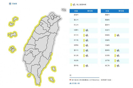 東北季風發威！氣象署發布北北基大雨特報 12縣市發布陸上強風特報