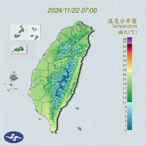 今晨最低溫僅15.8度！4縣市注意大雨 下周大陸冷氣團報到「下探13度」