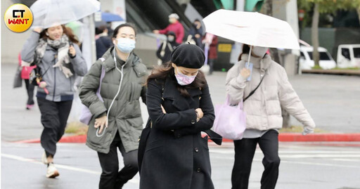 首波大陸冷氣團周三襲台！暴跌10度冷到周六清晨 北東低溫下探13度