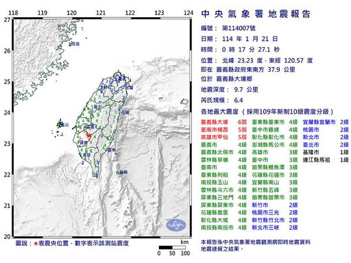 嘉義地震狂搖56次…3天內注意規模5以上餘震 氣象署揭「詭異白光」真相