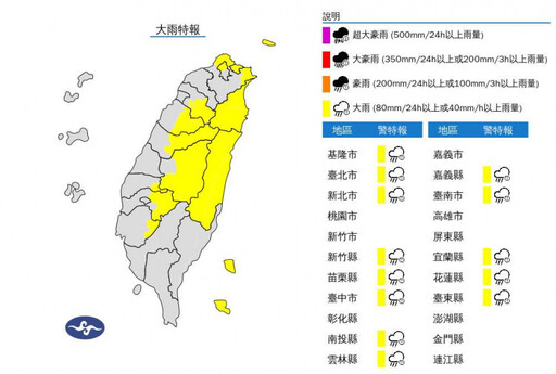 持續濕冷！13縣市大雨特報 恐一路下到晚上