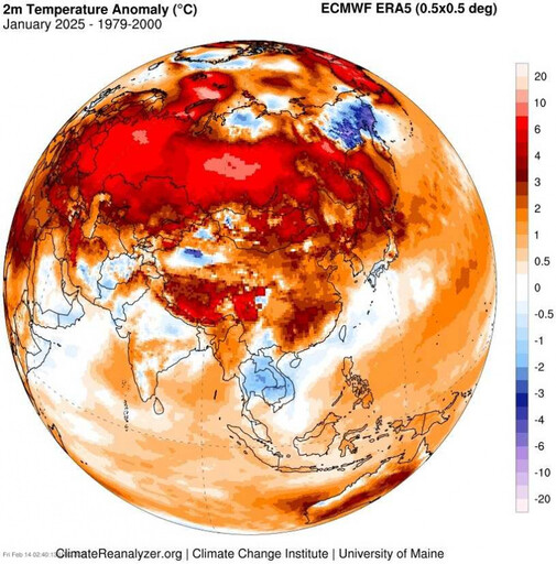 地球發燒「史上最熱1月」 鄭明典揭數據：難預期2025會平靜