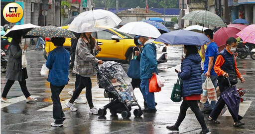 冷氣團明報到！下波全台「雨彈連炸3天」濕冷探10度 變天時間曝