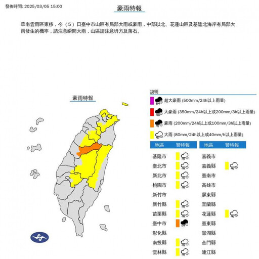 今節氣驚蟄！雨彈升級 11縣市豪大雨特報「下到晚上」