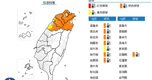 快訊／冷氣團發威跌破10度！8縣市低溫特報「一路凍到明晚」