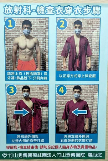 醫院海報超養眼!驚見肌肉猛男「脫衣示範教學」 她秒Tag婆婆:來這間