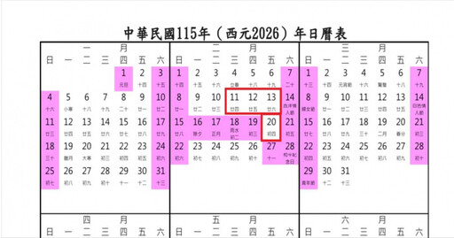 2026行事曆草案公布!寒假放完「開學3天又放春節」 家長抱怨:很難安排