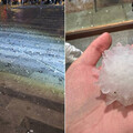 北京昨飆破30度…傍晚突降「比雞蛋還大」冰雹 騎士冒雨騎車慘被砸