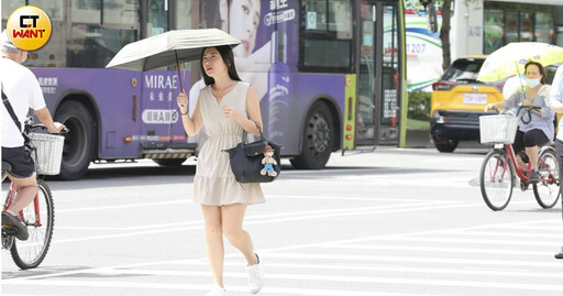 本週持續悶熱「高溫飆36度」 週末鋒面接近稍降溫轉雨