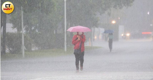 快訊/6縣市大雨特報下到晚上 氣象署籲民眾注意雷擊及強陣風