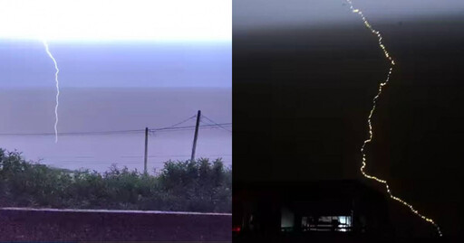 南投晚間狂風暴雨、雷電交加畫面曝 網驚：誰在亂發毒誓？