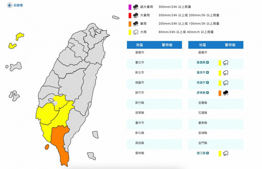 5縣市豪雨特報!中南部雨彈連炸7天 專家:午後雷雨範圍擴