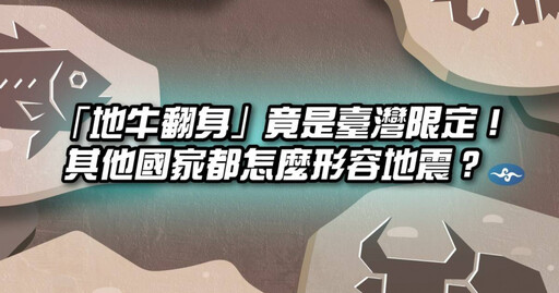 「地牛」是台灣獨有?氣象署曝背後原因 各國地震代表動物一次看