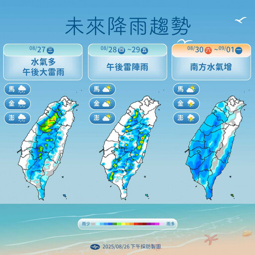 明高溫上看38度!午後桃園以南防大雨 這天起連3日各地溼答答