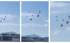 獨／這聲音熟悉嗎？國軍直升機今午後內湖震撼登場 國旗飛行預演提醒雙十快到了