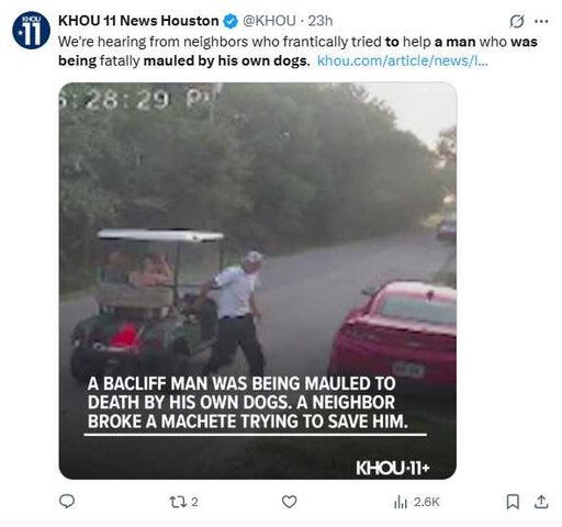 飼主慘死愛犬口中!比特犬撕咬不放 鄰居刀斷人亡