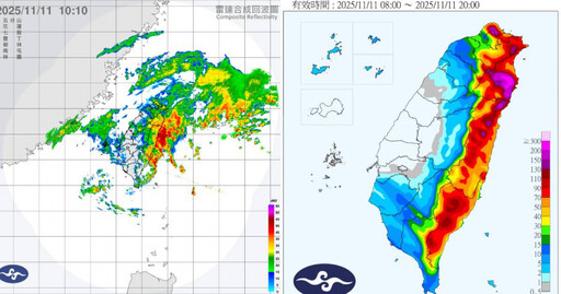 鳳凰颱風逼近！13縣市豪大雨特報 1地區「下到紫爆」