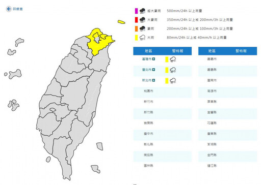 今北北基大雨特報!入秋最強冷空氣將襲 這天起有機會下探14度