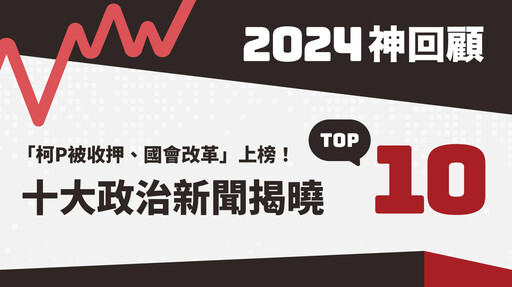 2024神回顧／「柯P涉貪遭起訴、國會改革」上榜！大選年「這事」最火 十大政治新聞揭曉