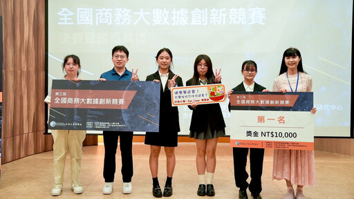用大數據拓展大學生「健康餐」新商機 商務大數據競賽中原大學奪冠