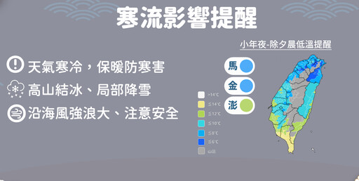 春節連假天氣一次看！這2天寒流最冷 收假前「又迎冷氣團」再冷一波