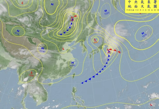 五一勞動節變天！鋒面接近雨炸全台 「熱帶擾動醞釀」颱風生成機率曝