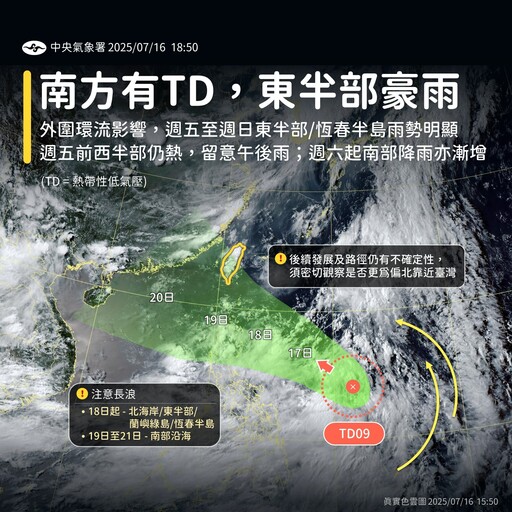 颱風「薇帕」將生成！路徑急轉逼近台灣 本週末恐掃16縣市