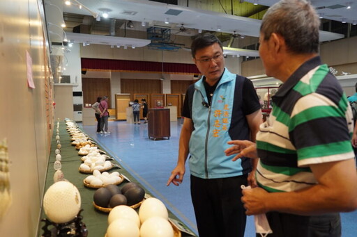 鹿港鎮圖書藝文中心蛋雕展 蛋殼中的文化藝術奇蹟