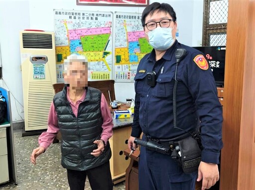 失智婦路上迷途 南門警助平安返家