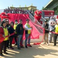 融入扇形車庫特色 彰化景觀公園特色遊戲場啟用