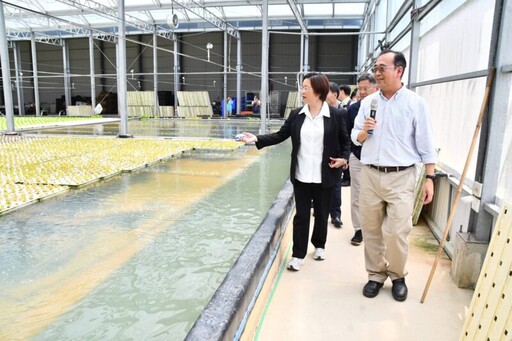 王惠美參訪AI科技綠色農金與日光蔬活水耕蔬菜農場