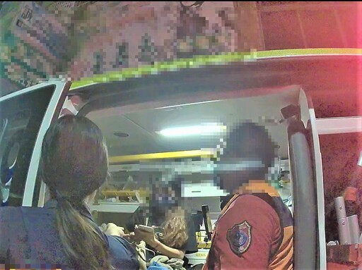 身體突感不適 長榮暖警協助女子送醫