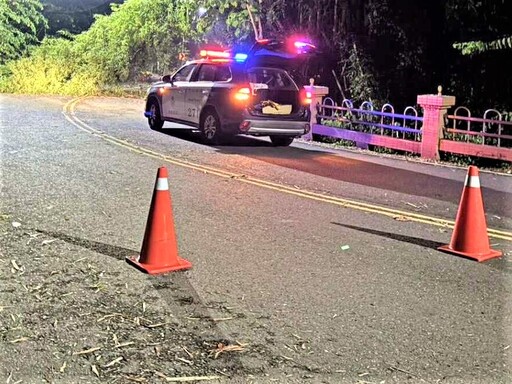 午後雷雨襲來 長竹警排除路樹倒塌
