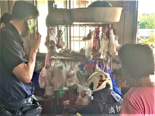 發現家人跌倒 民眾報請長竹警救援