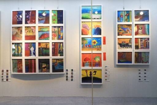 心繪希望・愛加倍綻放 伯立歐公益特展在二林鎮立圖書館展出