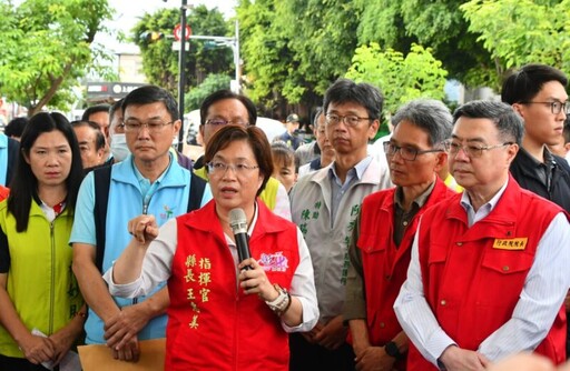 卓榮泰視察鹿港淹水 核定鹿港新增五處逕流分擔的計畫3.8億元