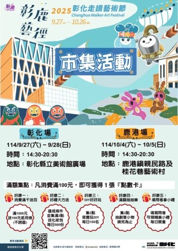 彰鹿藝徑2025彰化走讀藝術節市集開逛