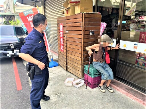 天氣炎熱老婦迷途 北鎮警主動關懷協助