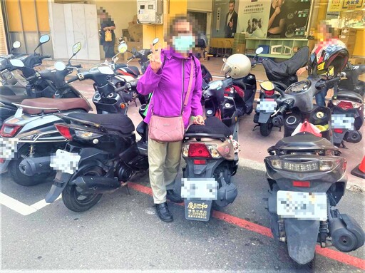 忘記機車停放處 長榮警積極協助婦人尋回愛車