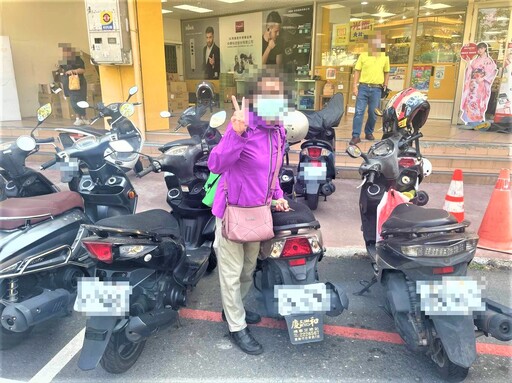 忘記機車停放處 長榮警積極協助婦人尋回愛車