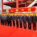 郭倍宏營造團隊為國軍建大樓 昨天舉行上樑儀式