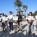 陳其邁市長率李昆澤、許智傑、黃捷與李柏毅等四位立委候選人 共同騎行綠園道爭取支持