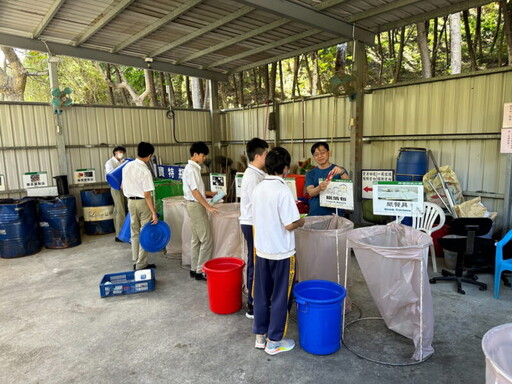 中山工商 落實綠色校園循環減量計畫 唯一高中職學校中獲高市首辦評比特優獎