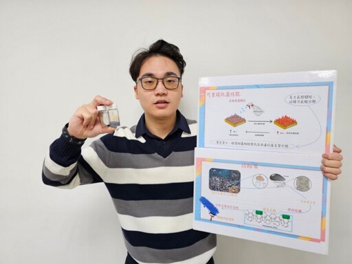 高雄大學化材系團隊 特聘教授鍾宜璋開發「可再生抗菌塗料」安全、長效