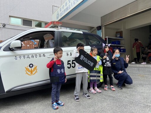 中市警五分局幼兒園交通宣導 安全從小做起