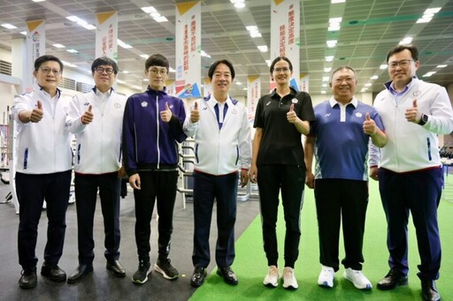陳其邁市長陪同賴清德出席奧運代表團授旗典禮 勉勵選手再創佳績