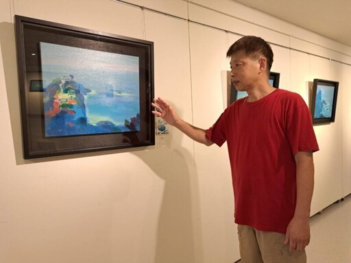 邊城振輝藍眼淚油畫巡迴展 高雄文化中心展出